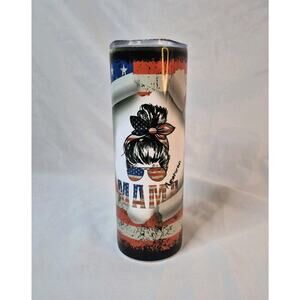 Patriotic Tumbler, American Moma America 20 oz Skinny - Insulated SS